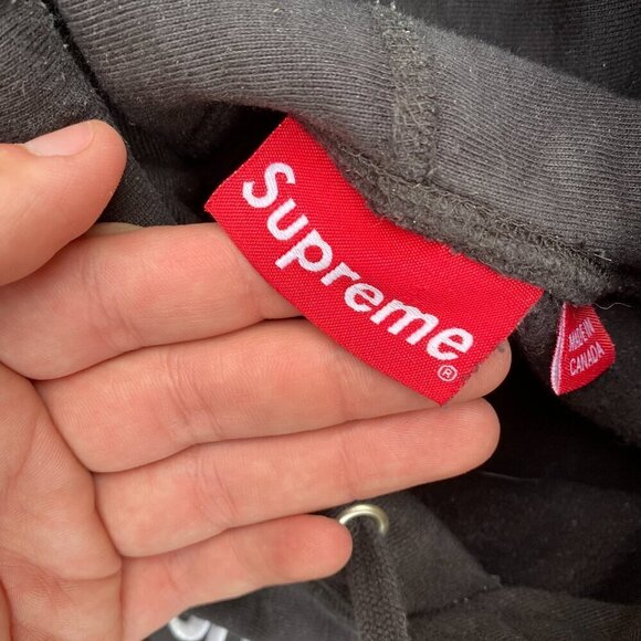 Supreme Box Logo Hoodie Sweatshirt Medium Black - Picture 8 of 12